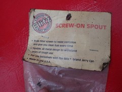 BLITZ Metal 11″ JERRY CAN NOZZLE 1 1/4″ SCREW-ON SPOUT USMC 400033 NOS USA