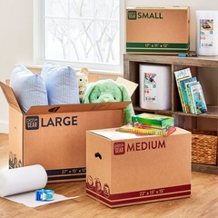 (10 pack) Pen+Gear Medium Moving Boxes, 22 in. L x 13 in. W x 15 in. H, Kraft