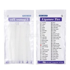 1000Pcs AZ Dental Orthodontic Elastic Ligature Ties Bands For Brackets 23 Colors