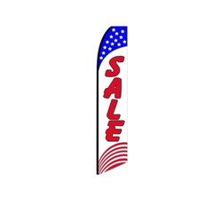 Sale Stars and Stripes Swooper Flutter Feather Flag | 3ft W x 11.5ft Tall