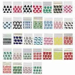 1000 Apple Baggies 1.5 x 1.5″ Mini Zip lock Bags 1515 Assorted 10 design mix