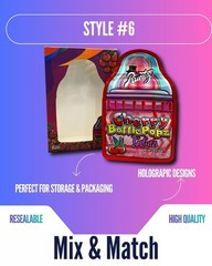 3.5g Mylar Bags With Display Box | Resealable Smell Proof | 12-128 Pack Options