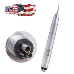 FDA Dental Piezo Air Ultrasonic Scaler 4-Hole Handpiece with 3 Scaler inserts US