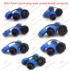 SP13 IP68 Waterproof 2 3 4 5 6 7 9 pin Plug and Socket Cable Connector Aviation