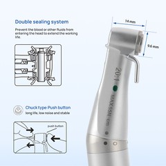 COXO Dental 20:1 Implant Surgical Handpiece Contra Angle LED External Water