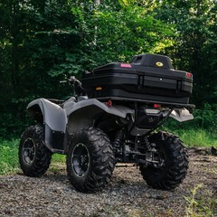 Black Boar ATV Rear Storage Box & Lounger, Seat with Increased Durability, 66014