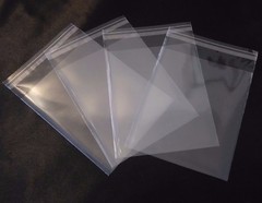 XL Bags Clear Resealable Self Adhesive Seal Cello Lip & Tape Plastic Bag 1.2 mil