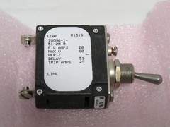Airpax Circuit Breaker IUGN6-1-51-20.0 Sensata 20 Amp Magnetic Toggle Switch