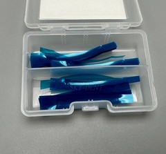 Dental Contoured Anterior Matrix Bands Polyester Blue Strips Matrices System