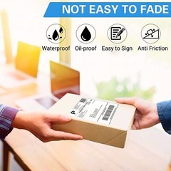 100 4″x6″ Fanfold Direct Thermal Shipping Barcode Labels for Zebra&Rollo Printer