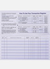 24 PCS Check Registers for Personal Checkbook, Easy to Read Checkbook Register