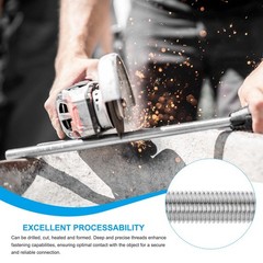 1/4″-20 Fully Threaded Rod, 7.9″ Length 304 Stainless Steel Thread Screw