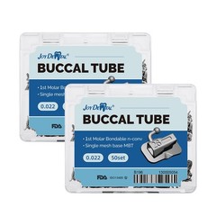 200pcs Dental Ortho Buccal Tubes 1st Molar MBT 022 Non-Conv Mesh Base Joydental