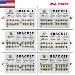10 Packs Dental Orthodontic Metal Bracket Braces Mini Standard Roth/MBT 345Hook