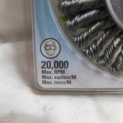 Osborn Pro 4″ Knot Wire Wheel .020 5/8 – 11 20,000 rpm #99082