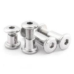 M2,3,4,5,6,8,10 Hex Socket Chicago Screws Sleeve Screw + Nut 304 Stainless Steel