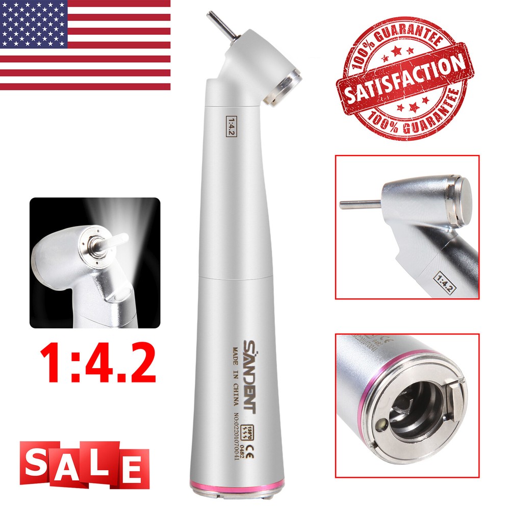 Dental 45° LED 1:4.2 Increasing Contra Angle/Surgical 45 Degree Handpiece High