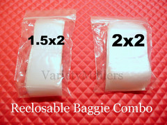 200 Reclosable Bag Combo 1.5×2 & 2×2 Clear 2 Mil Plastic Seal-Top Baggies