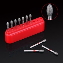 Dental Fine Grit Diamond Burs 379-023F Egg Football Shape for Cutting 10Pcs/PK