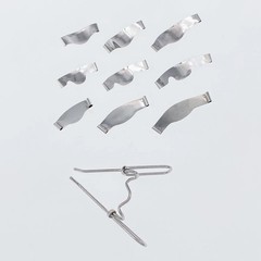 20Pcs/Pack Dental Saddle Contoured Matrix Metal Matrices Bands Spring clip