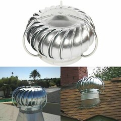 12 in. Wind Turbine Head Attic Exhaust Vent Roof Rotary Ventilator