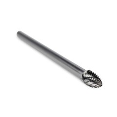 BHA Long Tungsten Carbide Burr Rotary File, Double Cut – 6 inch x 1/4 inch Shank