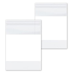 1000 Pcs 9″x 12″ 2 Mil Reclosable Bag Writeable White Block Water-Resistant