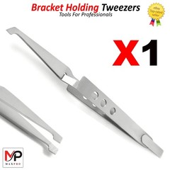 Dental Orthodontic Self Closing Direct Bracket Holder Reverse Action Tweezer