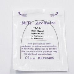 1-100Pcs Dental Orthodontic TMA Arch Wire Ti-Mo-Alloy Rectangular Ovoid/Natural