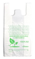 1000 Bags T-Shirt Thank You Plastic Grocery Store Shopping Carry Out Bags