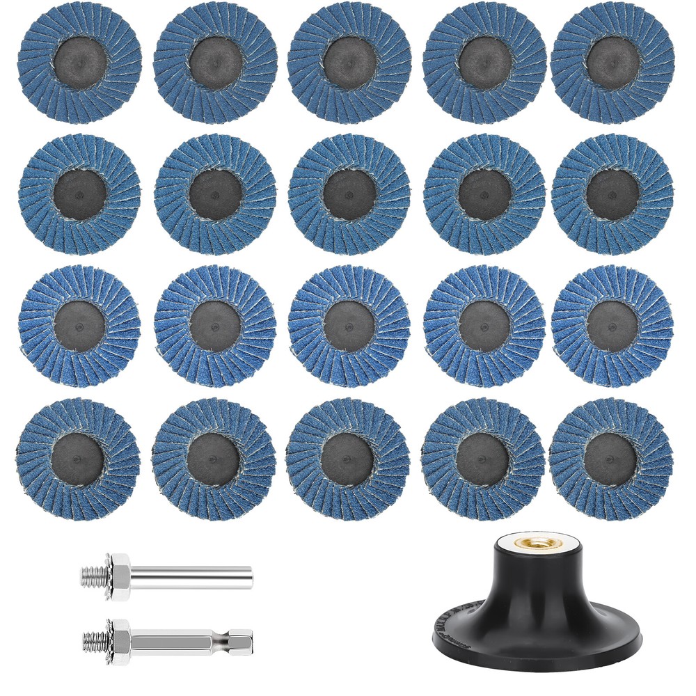 20 x 2″ Roll Lock Flap Sanding Disc 40 60 80 120 Grit Die Grinder Grinding Wheel