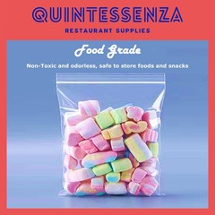 8 Mil Thick Clear Zipper Reclosable Poly Bags by Quintessenza (Over 30 Sizes)