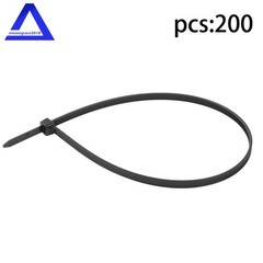 14″ Heavy Duty Zip Ties Double Sided Toothed Cable Ties 100 LBS Strength 200 Pcs