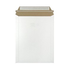 50 – 9×11.5 White Rigid Stay Flats Self-Seal Cardboard Envelope Mailers 9″x11.5″