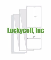 Fanfold 4×6 8000 Direct Thermal Shipping Labels Fanfolded For Zebra LP 2844