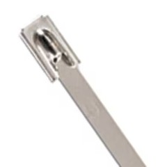 Ty-Rap Ls-4.6-200A Cable Tie, 8 In L, 2 In Max Bundle Dia., Silver, 304