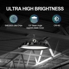 6 Pcs UFO Led High Bay Light 500W Commercial Industrial Warehouse Factory Light