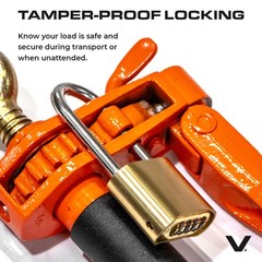 Load Binder Folding Handle 3/8 7100lb Two Pack VULCAN LBR10VAH-2P Grab Hooks