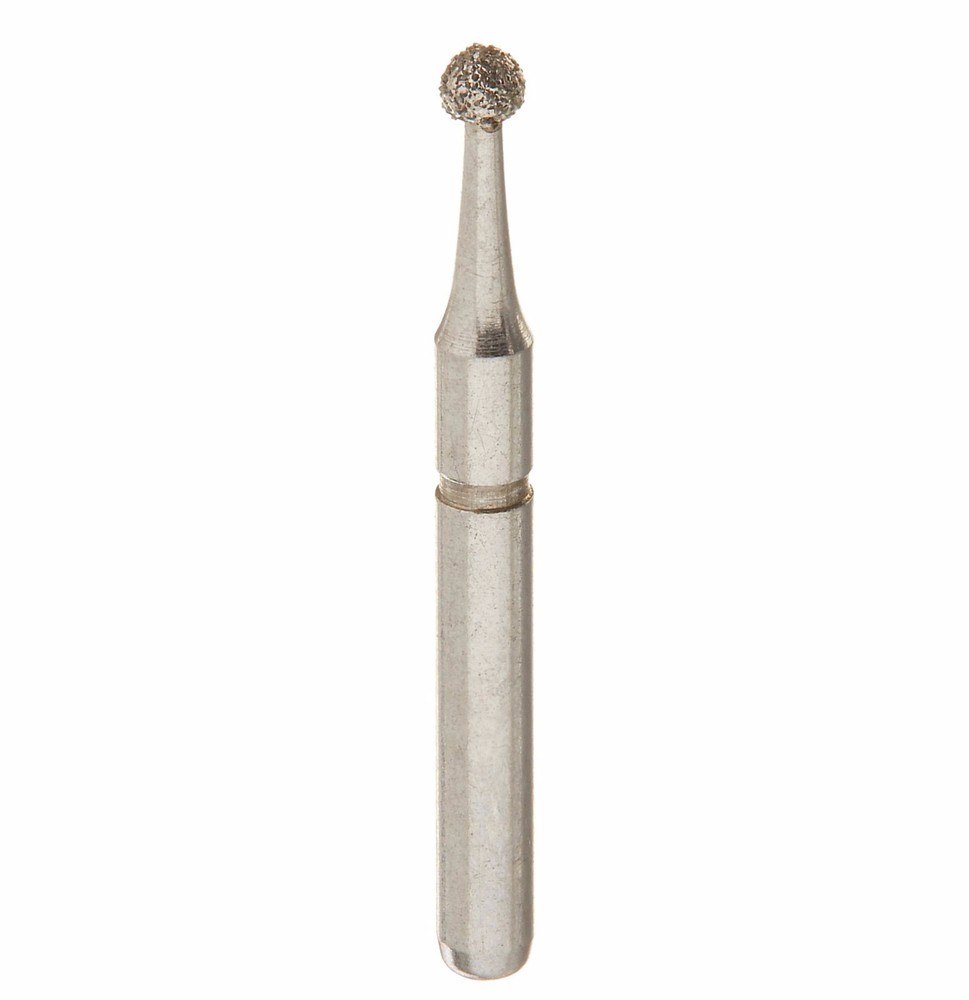 CROSSTECH Dental Diamond Short-Shank-ROUND-801/012S, MA2-Medium, 5Burs