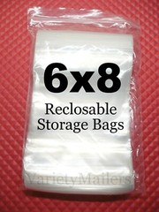 200 Reclosable Storage Bags 6”x 8” Clear 1.4 Mil Pint Size Seal-Top Baggies