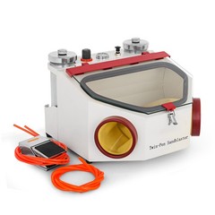 Dental Twin-pen Double Pen Sand Blaster Sandblaster Unit w/LED Bulb 2 Tanks