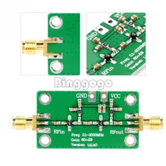 NEW 0.1~2GHZ 0.1-2000MHz Gain 60dB RF Broadband Amplifier Module LNA Board LNA