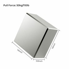 200LBS N52 Magnet Super Strong Neodymium Large Block Rare Earth 1.6″ X1.6″ X0.8″