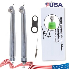Dental NSK style LED 45° Degree Fiber Optic High Speed Handpiece E-generator 2/4