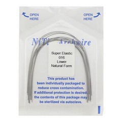 100pc Dental Orthodontic Arch Wires Niti Rectangular Round Natural 1622 012 016