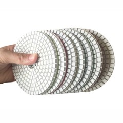 4″ Diamond Polishing Pad 54 PCS Grit 50 100 200 400 1500 Granite Concrete Glass