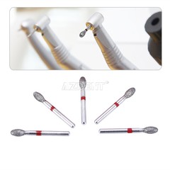 AZDENT Dental Diamond Burs Football/Fine #368-023F #379-023F Friction Grip