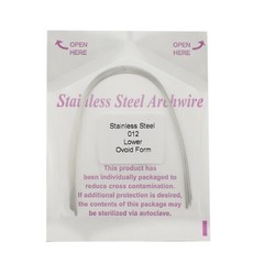 100pcs Dental Orthodontic Arch Wire Stainless Steel Ovoid Form Archwires Round