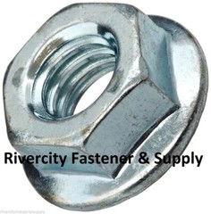 M10-1.25 JIS Flange Nuts Small Hex M10x1.25 Nut 10mm x 1.25 Serrated Flange 10.9