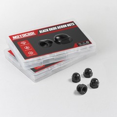 M6 50 Pack Hex Head Acorn Cap Nuts, Black Oxide 304 Stainless Steel 18-8 Hexa…